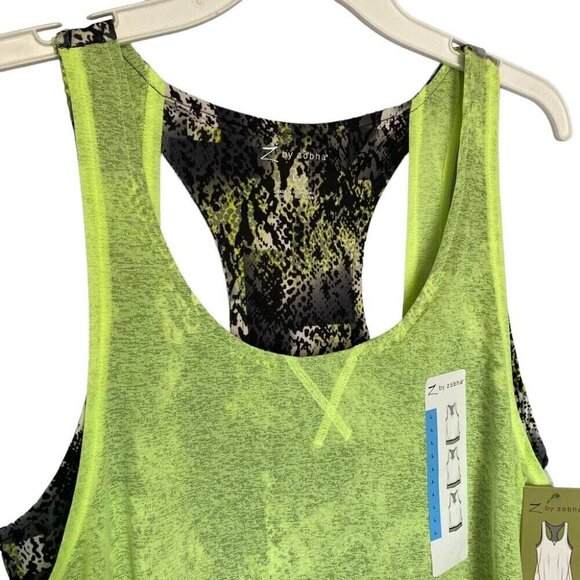 New Z by Zobha Double Layer Printer Tank, size Large, lightweight, racerback. - Picture 2 of 8